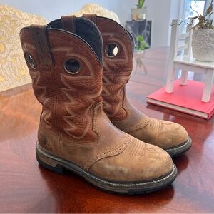 Rocky Waterproof Cowboy Boots Long Range Men’s Size 10.5 Round Toe